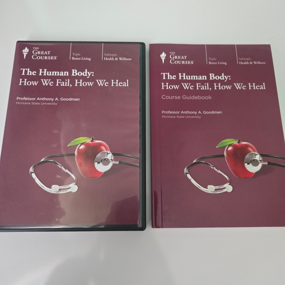The Great Courses The Human Body How We Fail How We Heal 4 DVD & Guidebook 1564